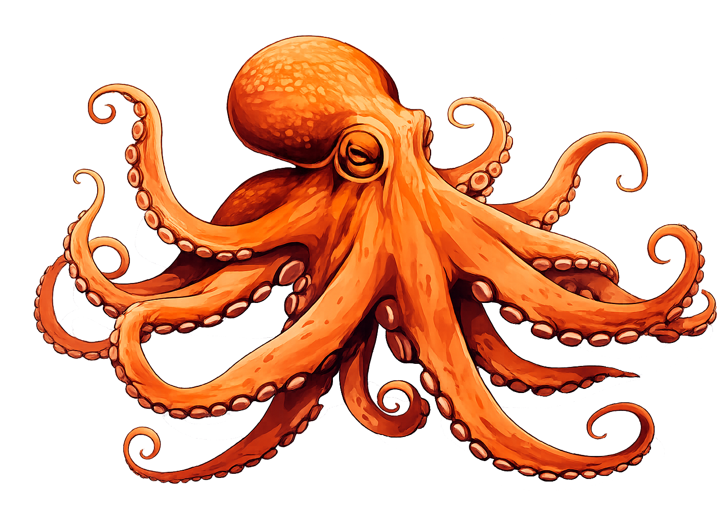 Swell octopus mascot